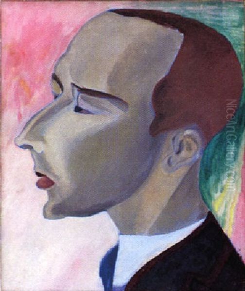 Nils Von Dardel Oil Painting by Sigrid Hjerten
