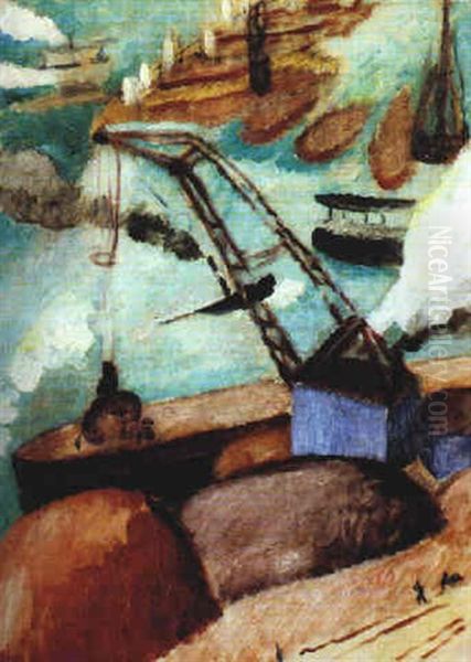 Utsikt Fran Katarinavagen Oil Painting by Sigrid Hjerten