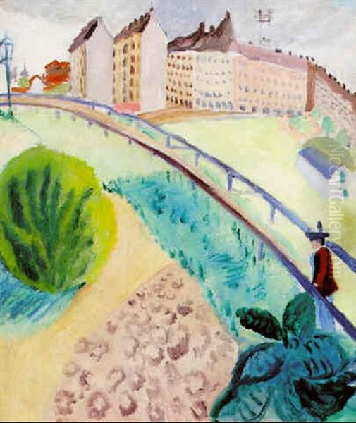 Fran Karlberg Oil Painting by Sigrid Hjerten