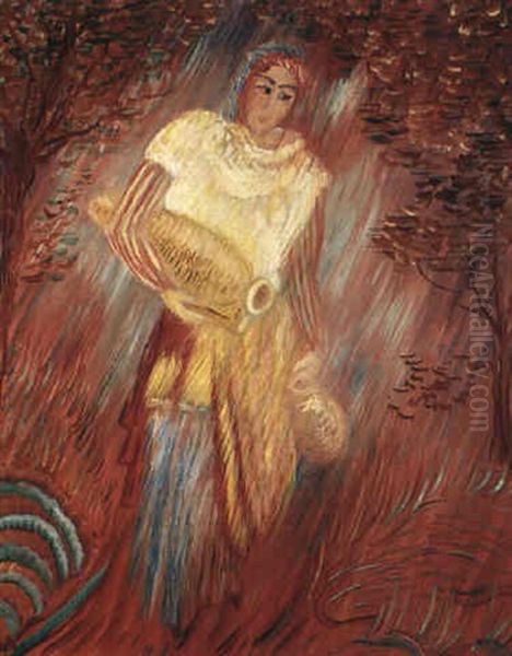 Siciliansk Vattenb,rerska Oil Painting by Sigrid Hjerten