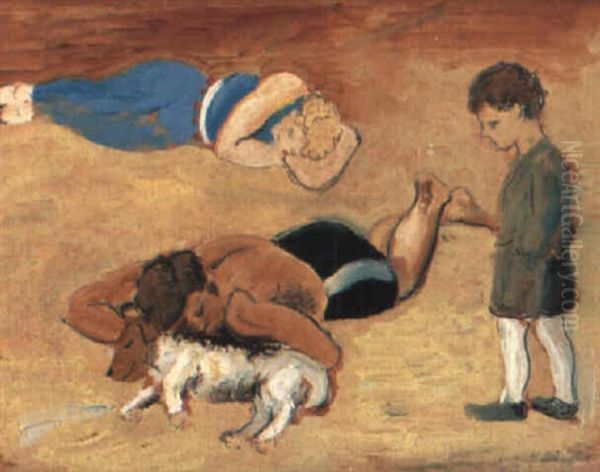 Vila Pa Sandstrand Oil Painting by Sigrid Hjerten