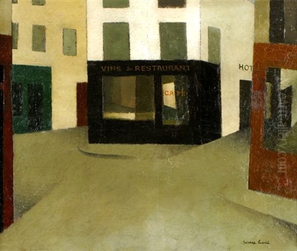 Les 3 Boutiques Oil Painting by Pierre Hode