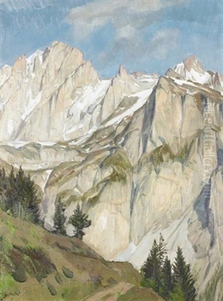 Die Windgalle Oil Painting by Ernst Hodel the Younger