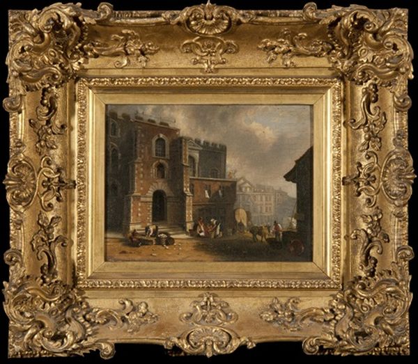 St. James's Street, Norwich (+ Guildhall Street, Norwich; Pair) Oil Painting by David Hodgson