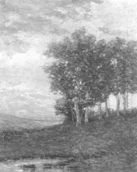 Late Afternoon Oil Painting by Arthur Hoeber