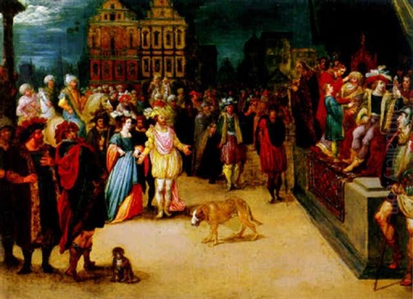 The Judgement Of Zaleucus Oil Painting by Kasper or Gaspar van den Hoecke