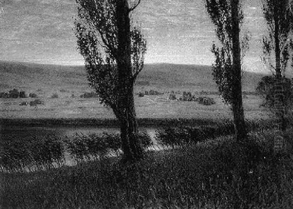 Abendstimmung Oil Painting by Paul Hoecker