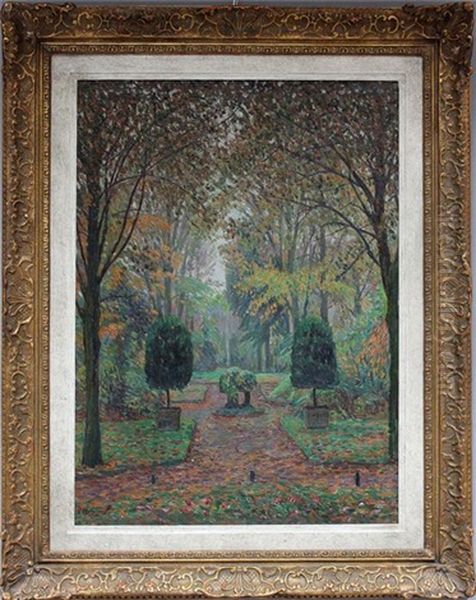 Im Schlossgarten (sanssouci) Oil Painting by Paul Hoeniger