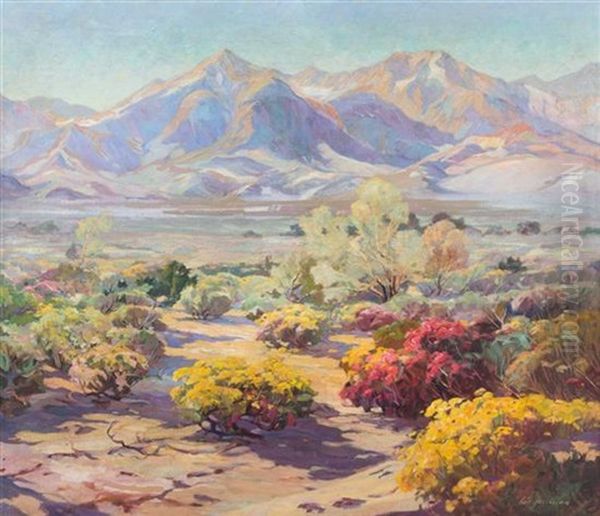 Spell Of The Desert, Mojave Desert, California Oil Painting by Carl Hoerman