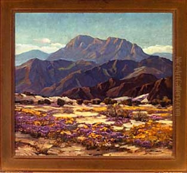 Palm Springs Landscape Oil Painting by Carl Hoerman
