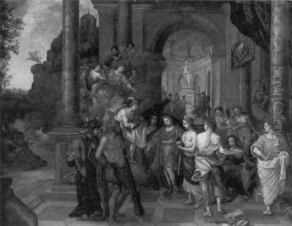 Le Mariage De Cupidon Et De Psyche Oil Painting by Gerard Hoet