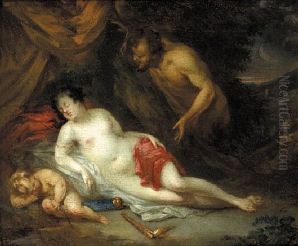 Cupid And Psyche Oil Painting by Gerard Hoet