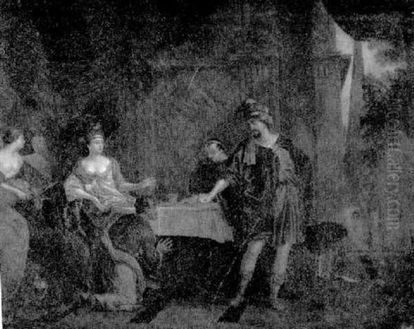 Historienszene (agamemnon Verlangt Die Herausgabe Seiner Tochter?) Oil Painting by Gerard Hoet