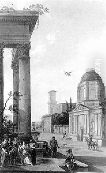 Allegory Of Peace Oil Painting by Gerard Hoet