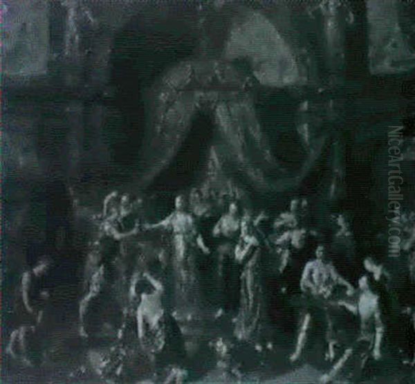 Cleopatra's Banquet Oil Painting by Gerard Hoet