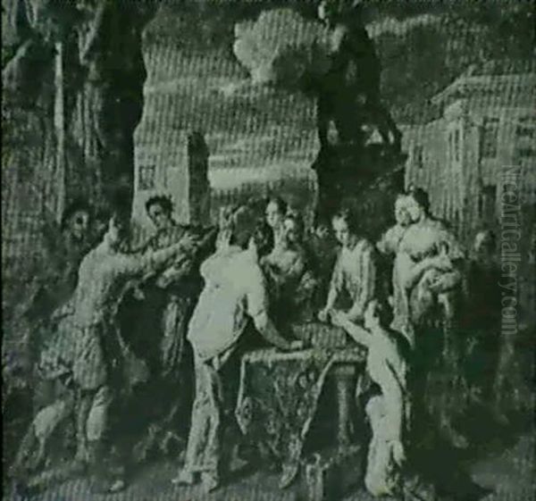 Achilles At The Court Of Lycomedes Oil Painting by Gerard Hoet