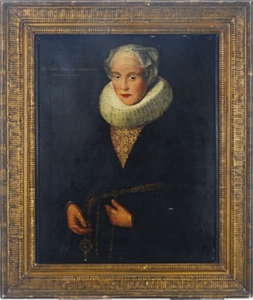 Portrait Of A Lady Oil Painting by Samuel Hofmann