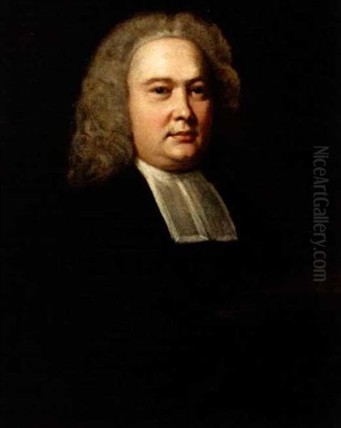 Portrait Of Rev. Curwen Hudleston Oil Painting by William Hogarth