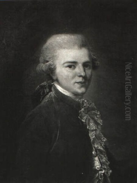 Jeune Homme Oil Painting by Claude Jean Baptiste Hoin