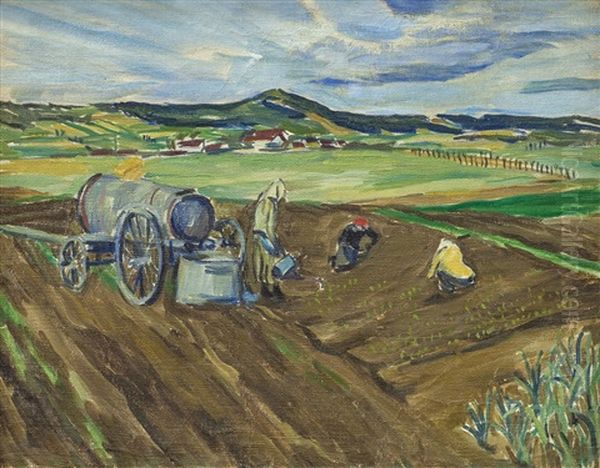 Na Poli Oil Painting by Karel Holan