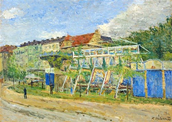 Pout S Ulici Oil Painting by Karel Holan