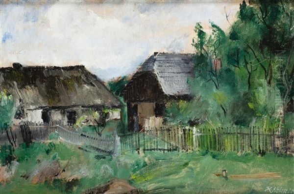Am Dorfrand Oil Painting by Karel Holan