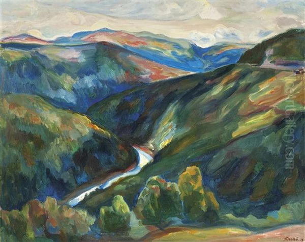 Skabudalen Oil Painting by Kristen Holbo