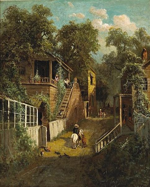 View Of Oakdale, California Oil Painting by Ransom Gillet Holdredge