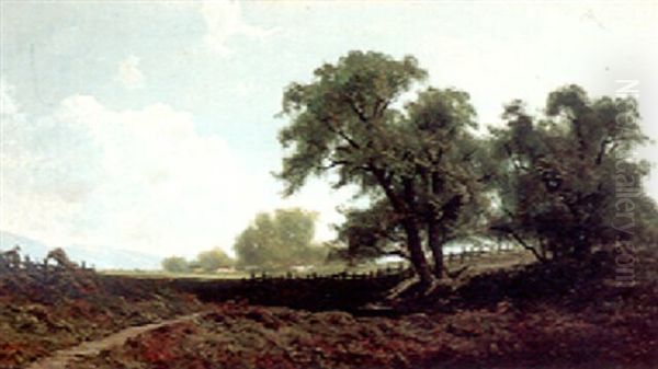 Marin Ranch Oil Painting by Ransom Gillet Holdredge