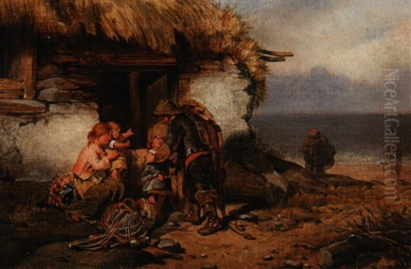 The Fisherman's Return Oil Painting by Frank Holl