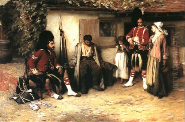 A Deserter Oil Painting by Frank Holl