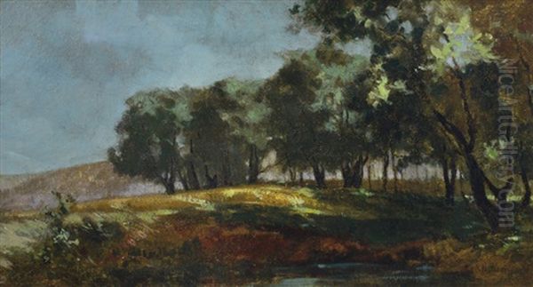 Paesaggio Oil Painting by Alphons Hollaender