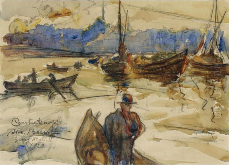 Constantinople Oil Painting by Alexander Barkoff