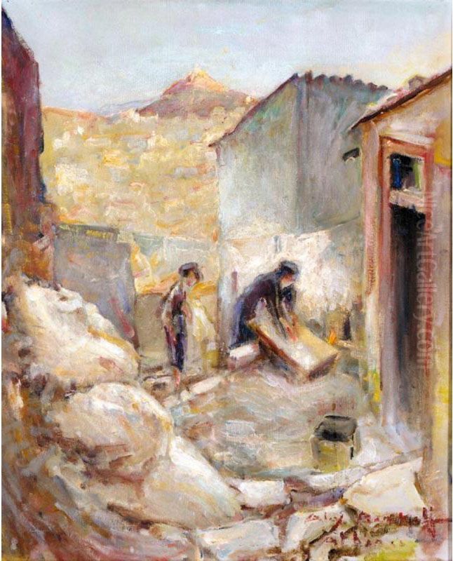 Athens Oil Painting by Alexander Barkoff