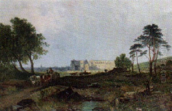 Campney Palace, Pembrokeshire Oil Painting by John Holland