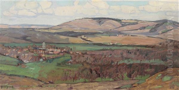 Kappelberg Und Gaisburg Oil Painting by Felix Hollenberg