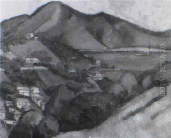 Landschaft Auf St. Thomas Oil Painting by Astrid Holm