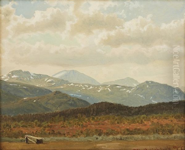Kvikkjokk Oil Painting by Per Daniel Holm