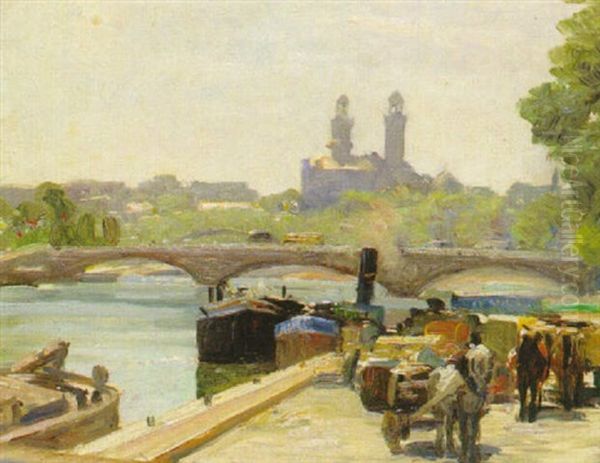 Kaj Vid Seine Oil Painting by Vilhelm Holmgren