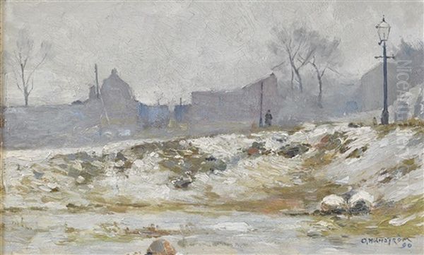 I Stadens Utkant Oil Painting by Otto Holmstroem