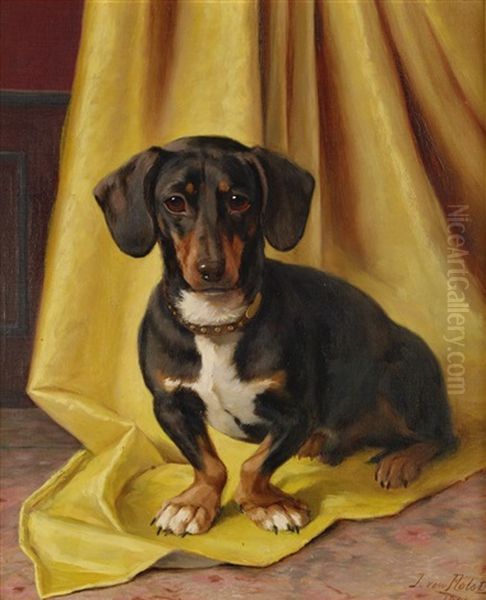 Tax Mot Gult Draperi Oil Painting by Johan-Gustaf von Holst