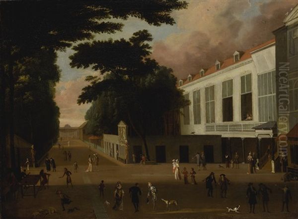 A Capriccio View In Holland Oil Painting by Abraham Danielsz. Hondius