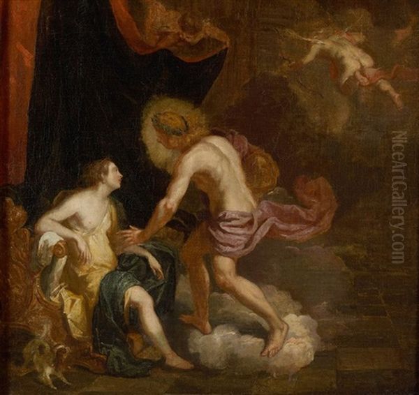 Apollon Et Leucothoe Oil Painting by Abraham Danielsz. Hondius