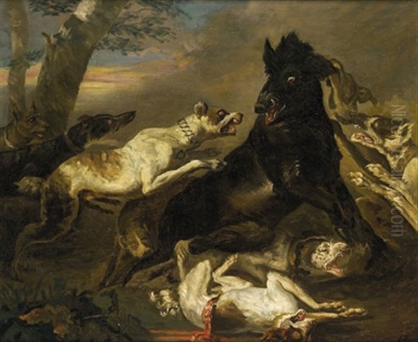 Eberhatz Oil Painting by Abraham Danielsz. Hondius