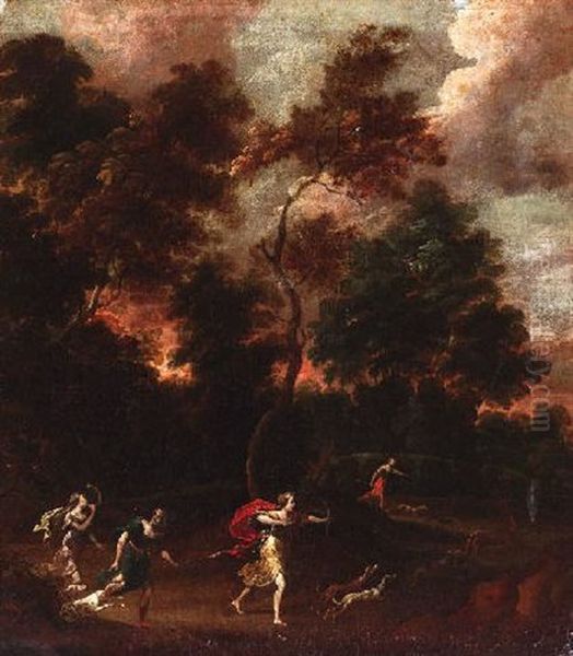Diana Bei Der Jagd Oil Painting by Abraham Danielsz. Hondius