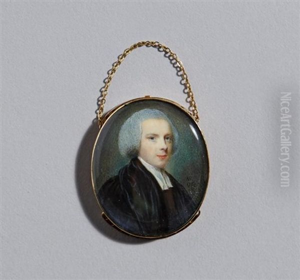 Portrait Of A Clergyman Oil Painting by Nathaniel Hone