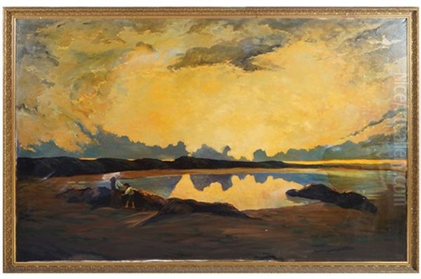 Evening In Malahide Oil Painting by Nathaniel Hone