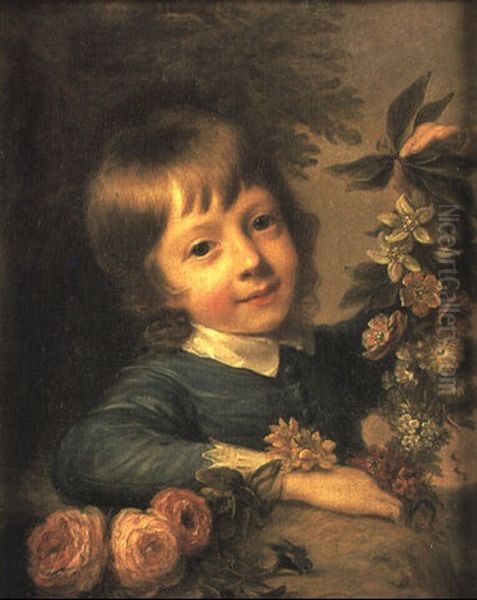 Portrait Of Master Muspratt Williams Oil Painting by Nathaniel Hone