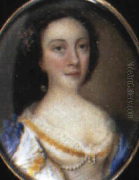 A Lady Oil Painting by Nathaniel Hone