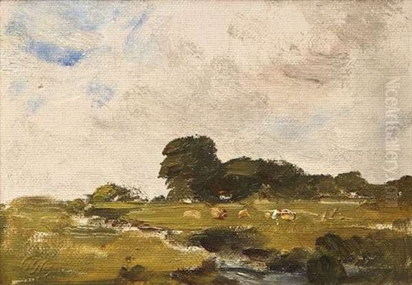 Landscape With A Stream And Cattle Oil Painting by Nathaniel Hone the Younger